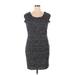 Adrianna Papell Casual Dress - Bodycon: Gray Stars Dresses - Women's Size 14