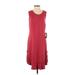 Max Studio Casual Dress - Midi: Burgundy Dresses - New - Women's Size Small