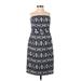 Banana Republic Cocktail Dress - Midi: Blue Fair Isle Dresses - Women's Size 4