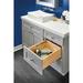 Rev-A-Shelf Wood Vanity Replacement Half Tier Drawer System w/ Soft Close | 8" H x 16.5" W x 18.69 | Wayfair 4VDOHT-419FLSC-1