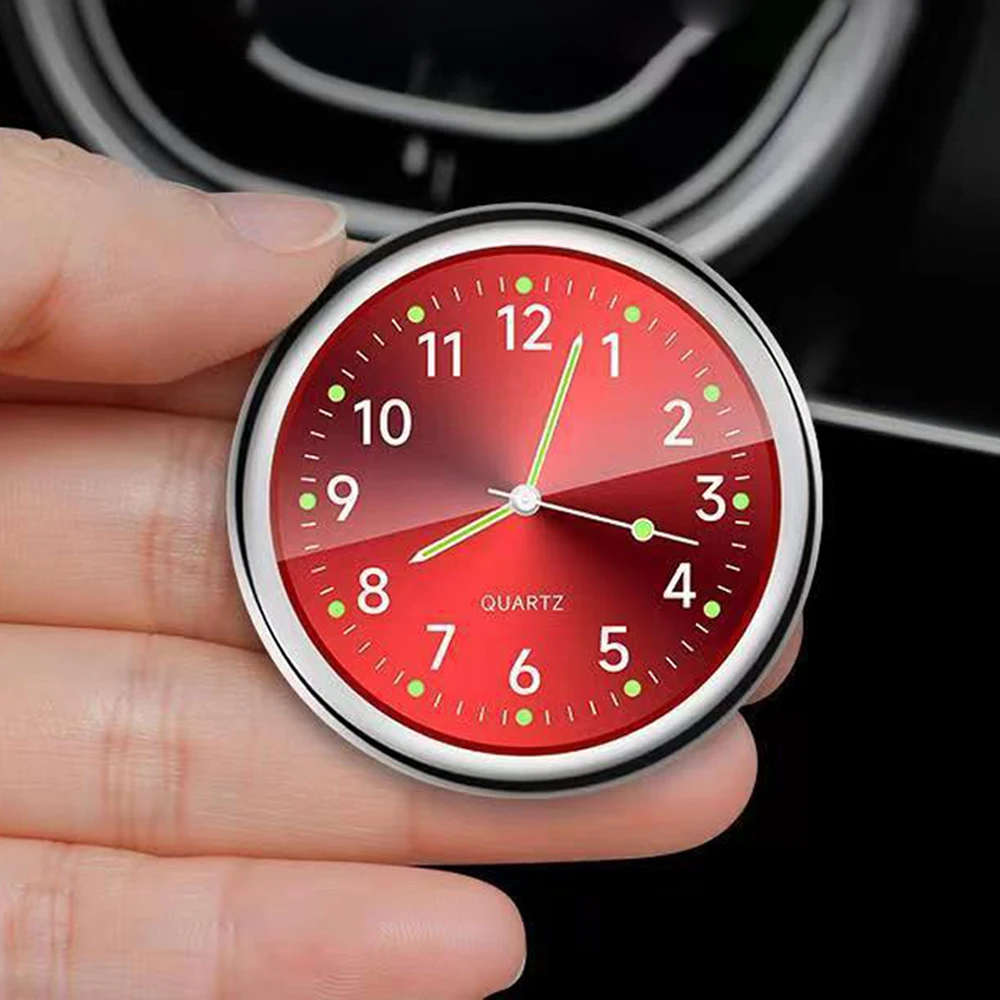 Mini montre voiture horloge à Quartz Mini horloge électronique vélo moto montre Auto voiture horloge tableau de bord horloge dans la voiture