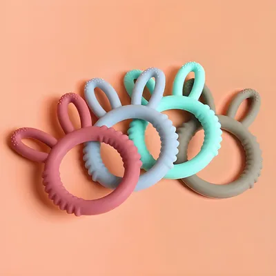 Tétine en silicone TeWindsor Bunny pour bébé jouets de dentition pour enfants heureux produits