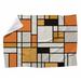East Urban Home Kayliegh Throw Blanket Microfiber/Fleece/Microfiber/Fleece in Orange/Pink/Brown | 80 H x 60 W in | Wayfair