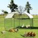 Arlmont & Co. Metal Chicken Coop w/ Round Top Metal | 78.7 H x 118.1 W x 78.7 D in | Wayfair 0BB3D9EE03AB42E5BFF99D9278D1F8BE