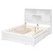 Latitude Run® Multifunctional Wooden Full Size Platform Bed w/ Storage Headboard, Charging Station & 4 Drawers Wood in White | Wayfair
