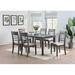 Red Barrel Studio® Marvaa Rectangular 60" L x 36" W Dining Set Wood in Brown/Gray | 30 H x 36 W x 60 D in | Wayfair