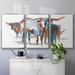 August Grove® Modern Longhorns II 3 Pieces Canvas in White | 36 H x 75 W x 2 D in | Wayfair AE2549859E5447E594F50F20AD3D515B