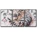Dakota Fields Little Sleepy Head II 3 Pieces Canvas in Gray/Pink/White | 24 H x 48 W x 2 D in | Wayfair 25C40808B07F433DBD2169CE1BFF4EEF