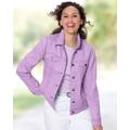 Appleseeds Women's DreamFlex Colored Jean Jacket - Purple - 3X - Womens