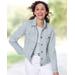 Appleseeds Women's DreamFlex Colored Jean Jacket - Metallic - 2X - Womens