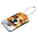 Corgis Pet Animals Pattern 2 PCS Luggage Tags Suitcases PU Leather Travel Bag & Baggage ID Label Tags Travel Essentials