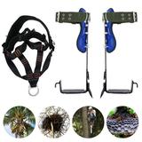 Miumaeov Tree Climbing Gear with Adjustable Climbing Belt and Rope Tree Climbing Spikes for Climbing Trees Outdoor Jungle Survival Picking Fruit Sports