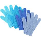 Slick- Exfoliating Gloves 4 Pcs Skin Exfoliator for Body Shower Gloves Scrub Gloves Exfoliating Exfoliating Body Scrub Gloves Loofah Glove Exfoliation Mitt Bath Gloves