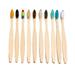 Huanledash 10Pcs Soft Bristle Toothbrush Tasteless Non-slip Handle Comfortable to Grip Eco-friendly Portable Teeth Cleaning Tool Individual Package Charcoal Soft Bristle Toothbrush for Holiday