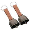 2Pcs Bear Bell for Bear Deterrent Loud Bear Bell Emergency Bell for Hiking Biking Climbing