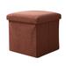 Li HB Store Multifunctional Storage Stool Can Sit Storage Stool Home Solid Color Combination Fabric Folding Storage Box Shoe Changing Stool Storage Trunks & Bag Brown