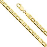 26 in. 14K Yellow Gold 4.7 mm Hollow Mariner Chain