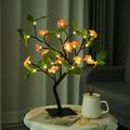 Zedker Tree Lamps Decorative Lamps Bedside Lamps Romantic LED Peach Blossoms Plums Blossoms Tree Lamps Indoor Decorative Lamps Gifts Glowing Modeling Tree Lamps Huge Home Deals