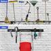 Wall Mounted Garden Tool Rack Storage Garage Tool Organizer Double Hooks Design