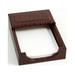 International 4 x 6 in. Brown Croco Leather Memo Holder