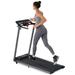 Folding Treadmills Walking Pad for Home Office 2.5HP Treadmill With Incline Bluetooth Speaker 7.5MPH 265LBS Capacity Treadmill for Running