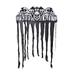 1PC Halloween Horror Decorations Ghost Head Black Curtain Halloween Tassel Curtain Halloween Door Hangings Flags Skull Banner Supplies