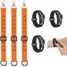 Football Referee Gear Set - 3 Referee Chain Clips Football Yard Markers Numbered Wrist Down Indicator Sliding Wristband Accessories (Orange and Black)