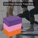 Wliqien 2Pcs Yoga Block High Density Stretching Aid EVA 180G Yoga Dance Training Aid Tool for Yoga Pilates Meditation