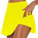 Mother s Day AXXD Plus Size Shorts Dress Summer Pleated Tennis Skirts Athletic Stretchy Short Yoga Fake Two Piece Skirt Shorts Spring Gift for Woman under 10