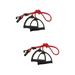 2 Pairs Pull Rope Treadmills Multifunctional Tension Rope Exercise Ropes Resistance Band Pulling Ropes Fitness