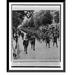 Historic Framed Print [A large number of German prisoners march through the streets of Paris led by and under the guard of French police enroute to a prisoner-of-war camp] 17-7/8 x 21-7/8