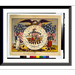 Historic Framed Print United States of America our standard coffee.engraved by Kilburn & Mallory Boston. 17-7/8 x 21-7/8