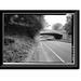 Historic Framed Print Merritt Parkway North Street Bridge Spanning Merritt Parkway at 5.67 mile mark Greenwich Fairfield County CT 17-7/8 x 21-7/8