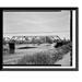 Historic Framed Print Baseline Bridge Spanning South Platte River on County Road 168 Brighton vicinity Adams County CO - 5 17-7/8 x 21-7/8
