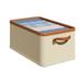 Buodes Deals Clearance Under 5 Storage Trunks & Bag Cotton And Linen Foldable Storage Box Wardrobe Finishing Oxford Cloth Storage Folding Storage Box Clothing Storage Box