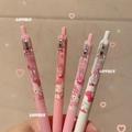 4pcs/Sanrio Hello Kitty Anime Pen Girlsâ€˜ Stationery Pen Bulk Printing Pen Kawaii Pink Student Supplies Childrenâ€˜s Writing Tools