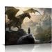 GOSMITH Dragons Elder Scroll Game Canvas Art Poster And Wall Art Picture Print Bedroom Decor Poster