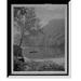 Historic Framed Print Profile Lake and Old Man of the Mountain White Mts. N.H. 17-7/8 x 21-7/8