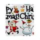 OWNTA Christmas Santa and Snowman Pattern Premium PU Leather Book Protector: Stylish and Durable Book Covers for Checkbook Notebooks and More - 9.8x11 inches
