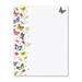 Butterflies Spring Letter Papers - Set Of 25 Floral Stationery Papers Are 8 1/2 X 11 Compatible Computer Paper Wedding & Bridal Shower Flyers Invitations Or Letter Papers