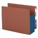 Smead 73689 5 1/4-Inch Exp File Pockets Straight Tab Letter Blue 10/Box