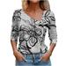 ylioge Long Sleeve Tops for Women Womens Retro Elegant Shirts Lace Up Floral Oblique Neck Pullover Blouses for Women Dressy Casual Spring Reduced Price and Clearance Sale