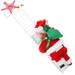 Christmas Santa Plush Doll Electric Climbing Ladder Santa Music Doll Ornament Christmas Gift