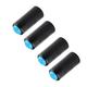 FRCOLOR 4pcs Microphones Battery Cover Wireless Mic Battery Screw on Cover Microphone Cover for Shure PGX2/4SLX24/SM58/PG58/BETA58 (Blue)