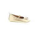 Old Navy Flats: Slip On Wedge Casual Gold Solid Shoes - Size 12-18 Month