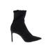 Zara Ankle Boots: Black Print Shoes - Women's Size 40 - Pointed Toe