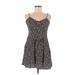 Divided by H&M Casual Dress - Mini Square Sleeveless: Black Print Dresses - Women's Size 10