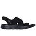 Skechers Women's Slip-ins: GO WALK Flex Sandal - Enticing Sandals | Size 9.0 | Black | Textile | Vegan | Machine Washable