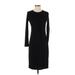 Donna Karan New York Casual Dress - Sheath: Black Solid Dresses - Women's Size X-Small