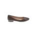 Jessica Simpson Flats: Ballet Chunky Heel Casual Gray Print Shoes - Women's Size 8 - Round Toe